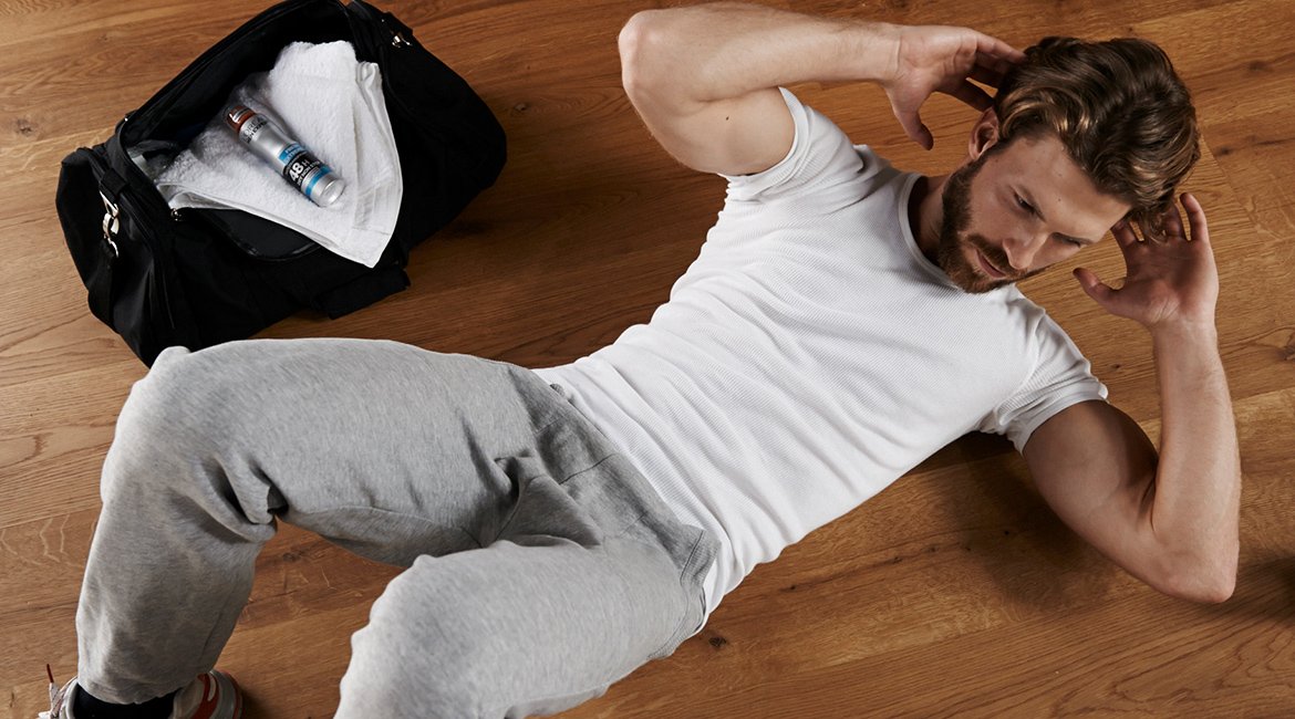 Ein Mann beim Workout